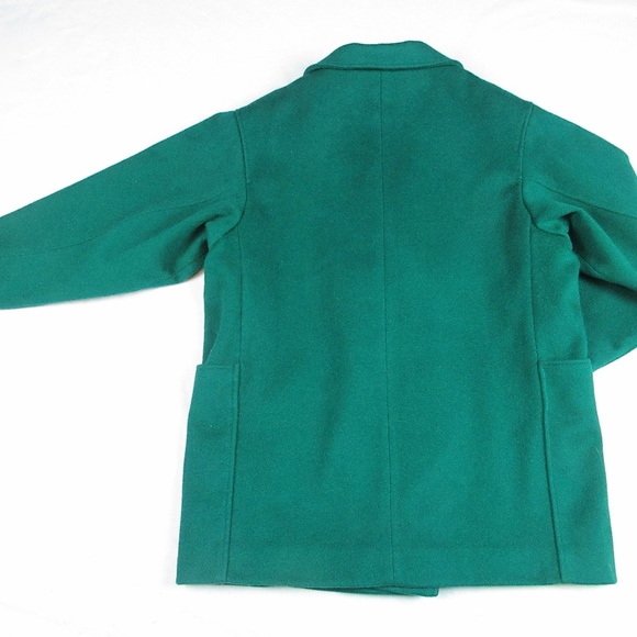 Vintage Emerald Green Wool Blanket Coat Sz S, M - Picture 4 of 5